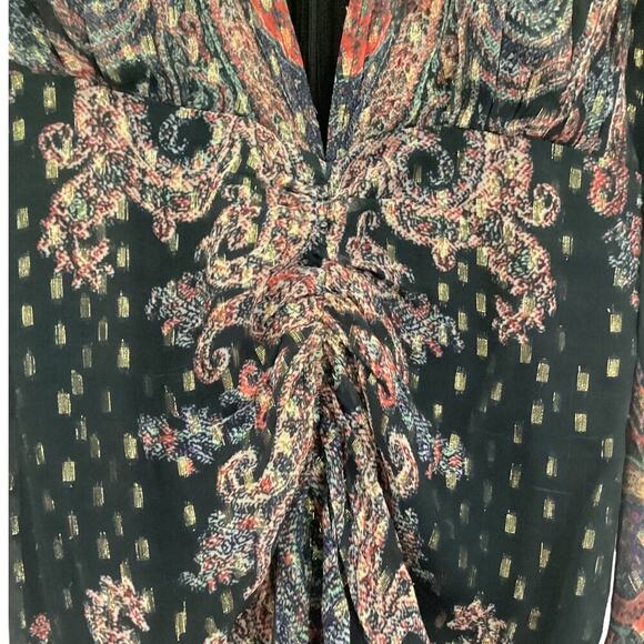 Rococo Sand Nott Midi Dress In Black Size Small - Picture 7 of 16